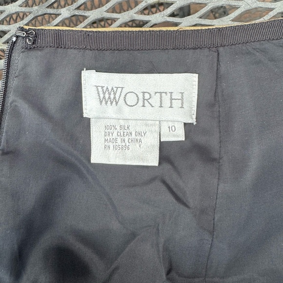 Worth 100% Bronze Silk Floor Length Skirt - Picture 5 of 7